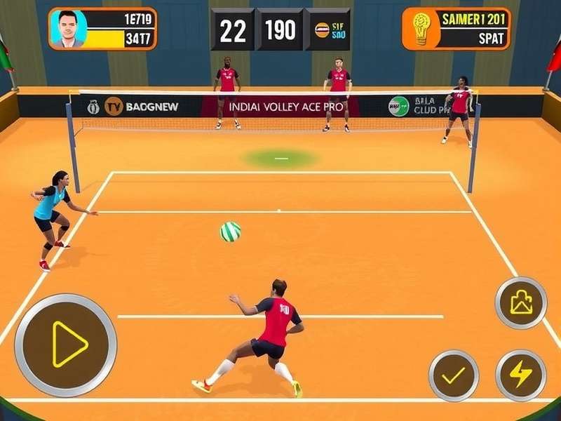 Indian Volley Aces Pro Gameplay Screenshot